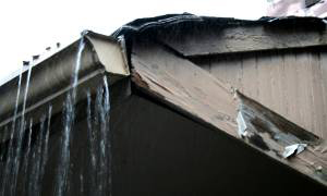 a water-damaged home result from old gutters