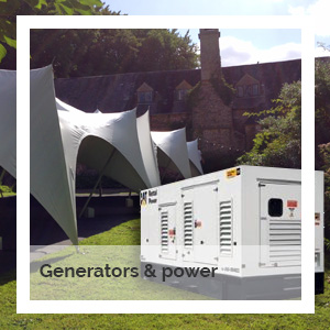 Generators and power | Godney Marquee Hire