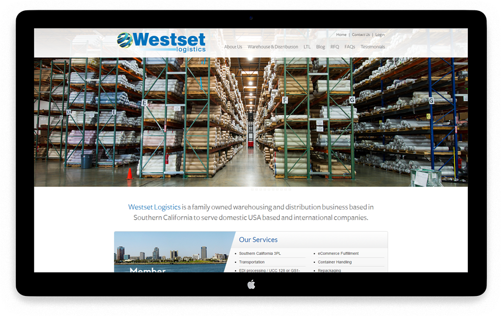 WestSet - Custom Crafted Responsive Website - Desktop - LorDec Media Group