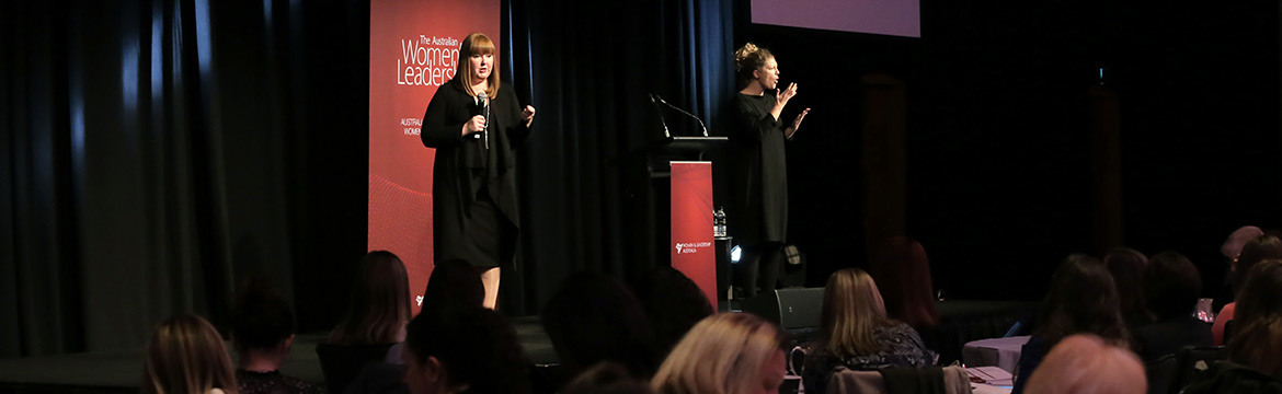 Megan Dalla Camina on stage in Sydney 2016
