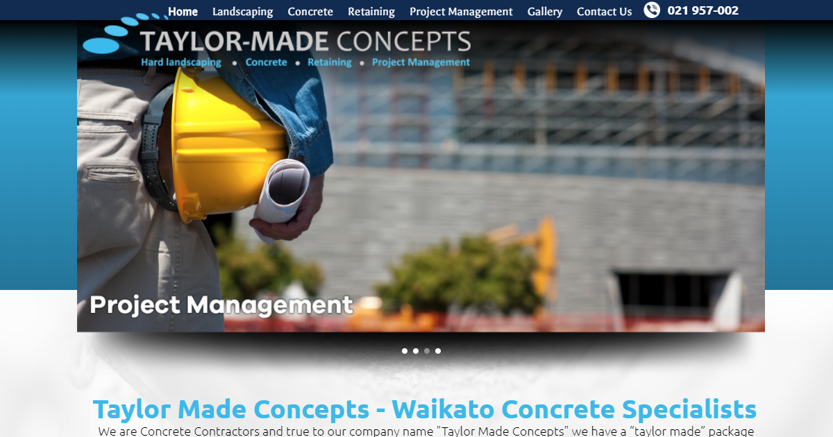 Taylor Made Concepts Waikato Concrete, Taylor Made Landscaping Ltd
