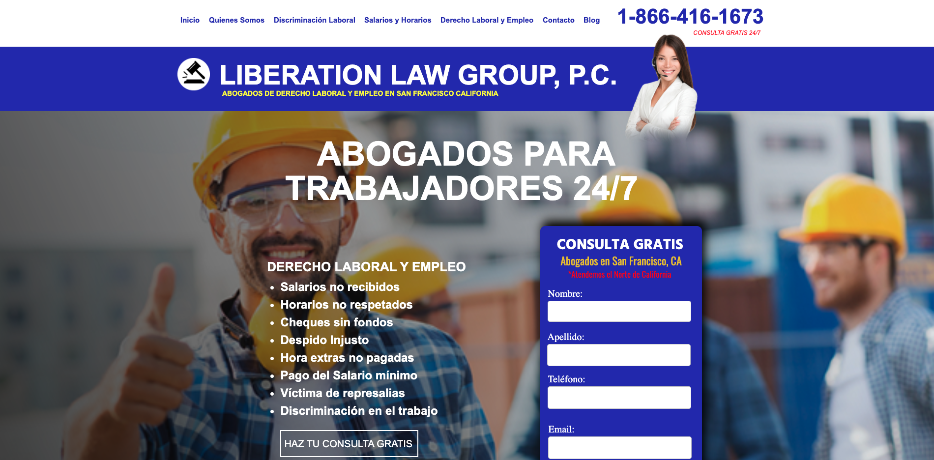 Websites for attorneys in Spanish