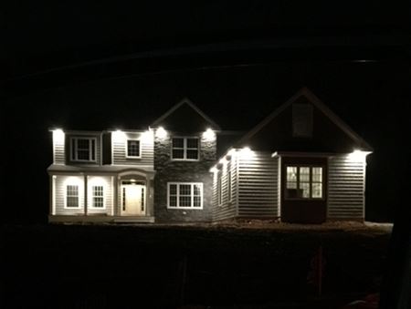 A well lit home that looks good at night provides additional security