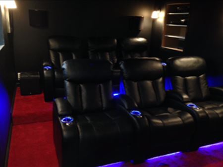 If you want a home theater, one of our electricians can make your dream come true