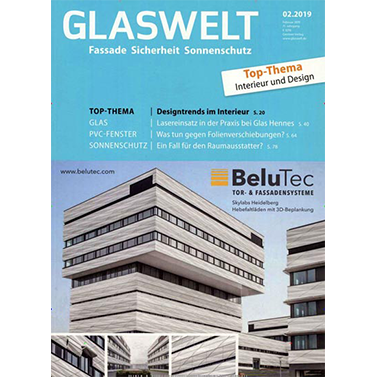 Cover Glaswelt Magazin - Februar 2019