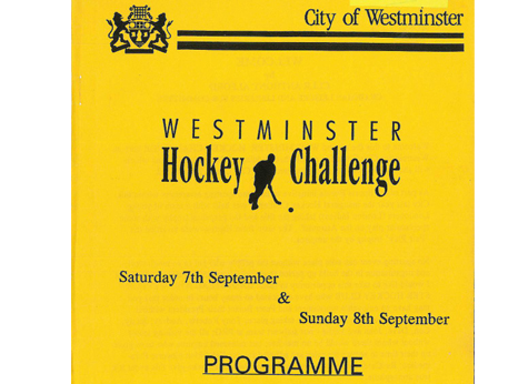 1991 The Westminster Hockey Challenge Programme