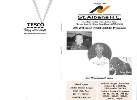 2003 St Albans Programme 30.11.03