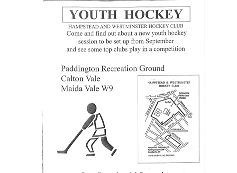 1996 Youth Hockey Flyer