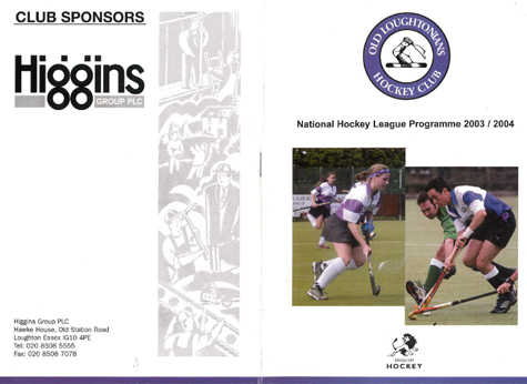2003 Old Lougts Programme 5.10.03