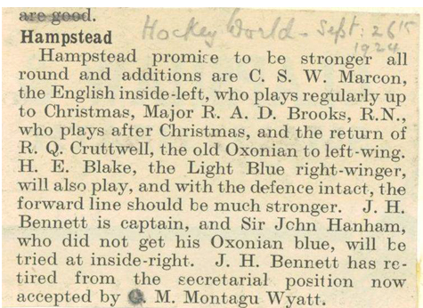 1924 Season Preview Hockey World