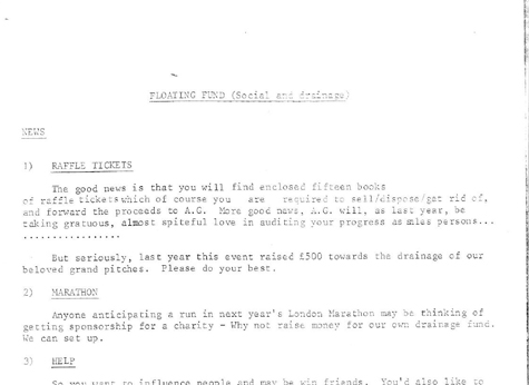 1982 Fund Raising Report December 1982