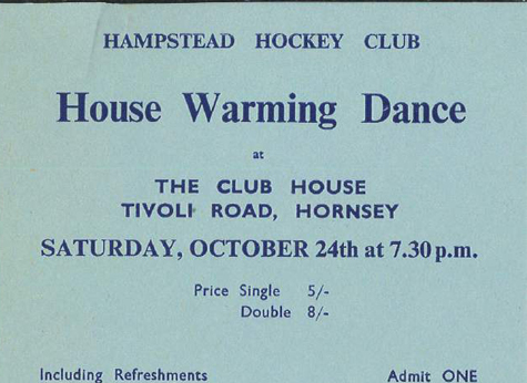 1959 House Warming Dance Ticket