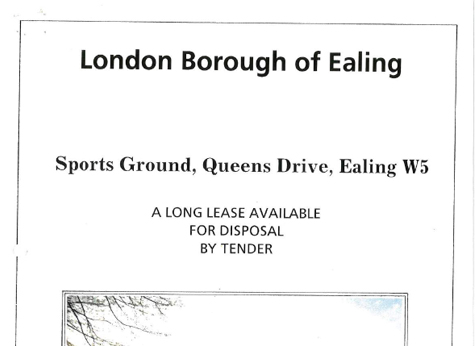 1992 Queens Drive Ealing Tender