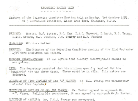 1955 Selection Committee 3.10.55
