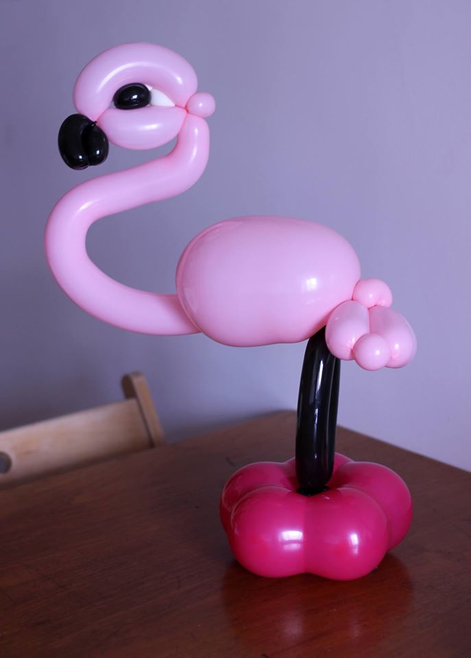 Pink Flamingo Balloon Model