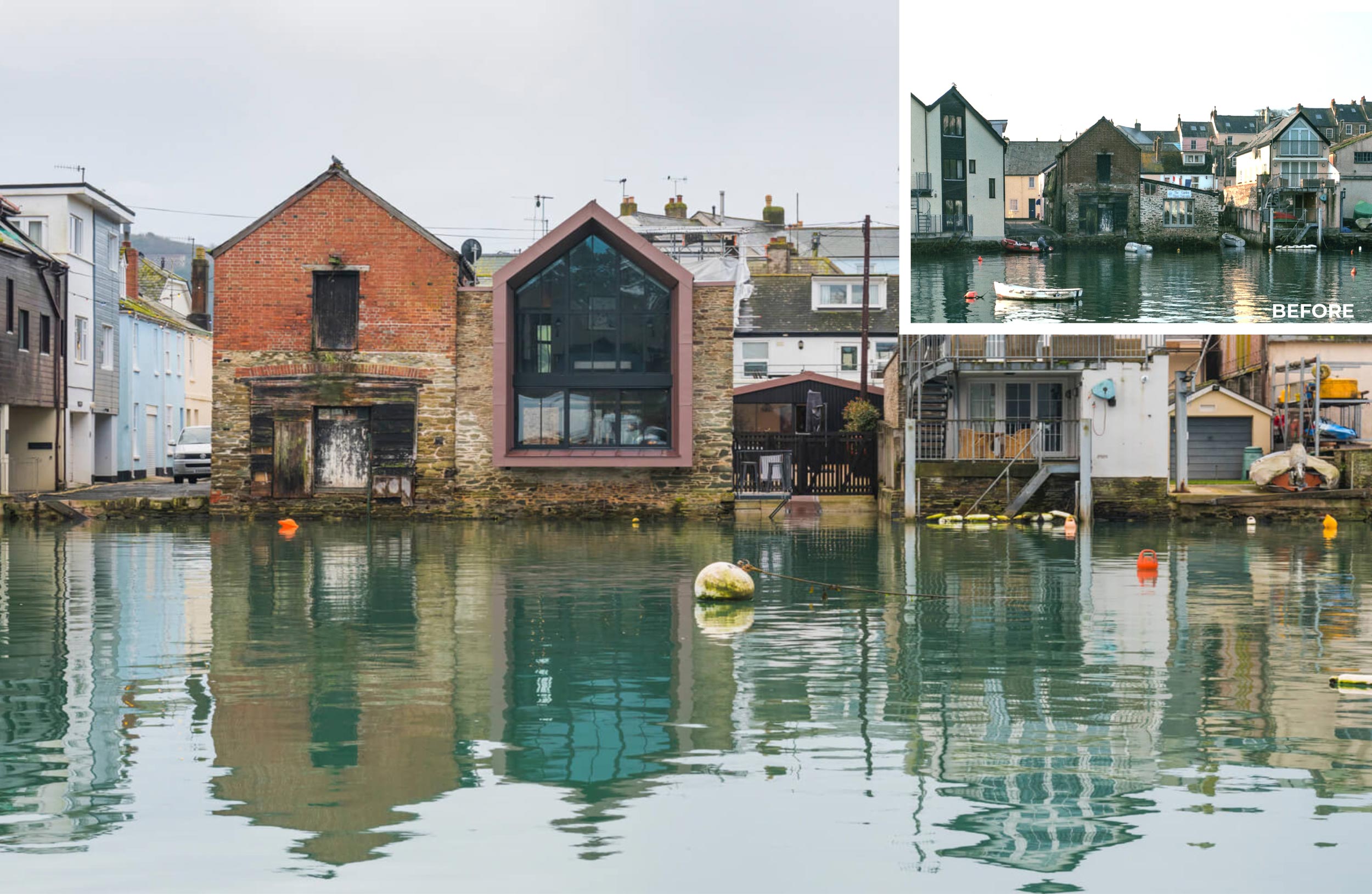 Cottles Quay Amphibious Staycation Before and After Image